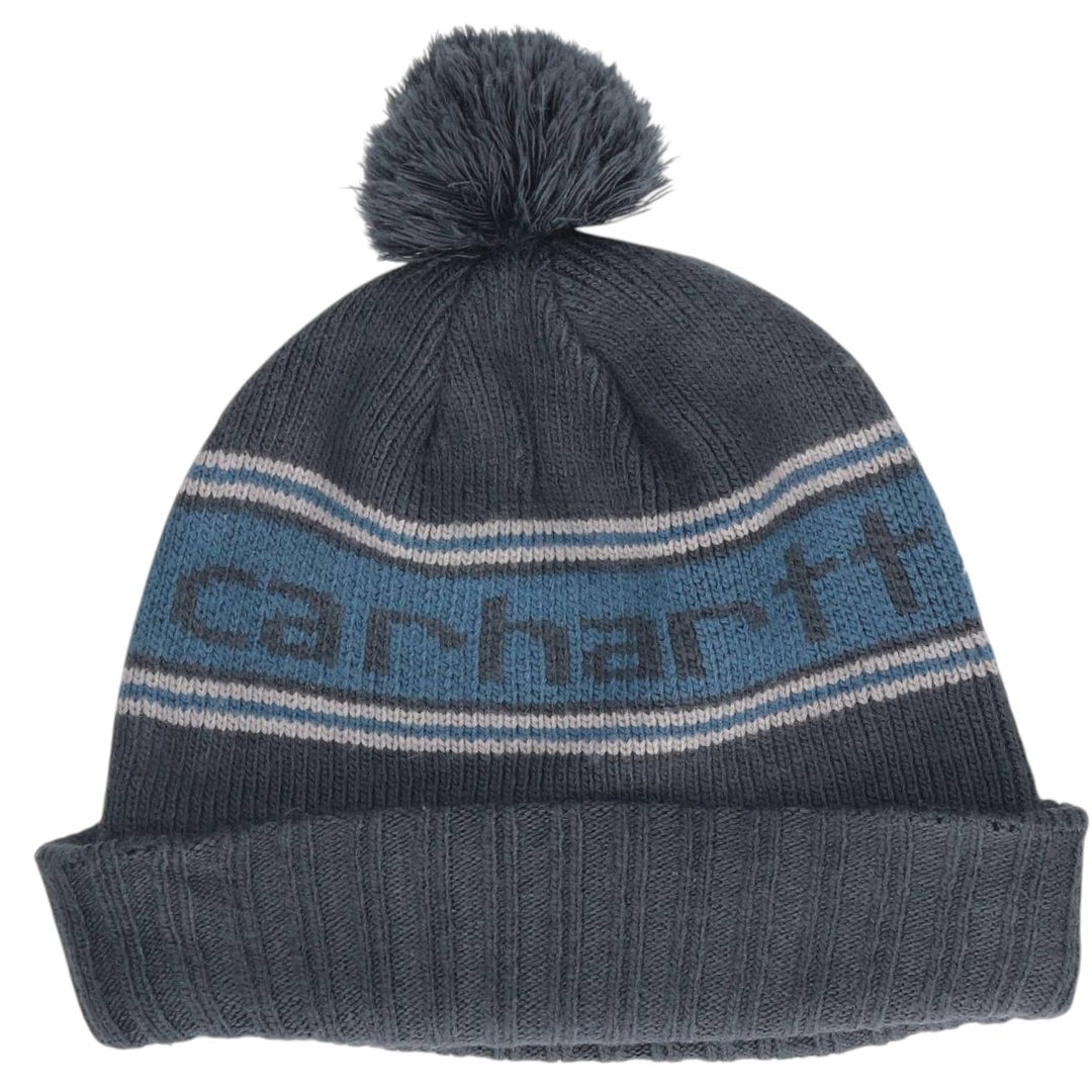 Carhartt knit beanie, one size fits all acrylic navy blue type Vintage Second Hand