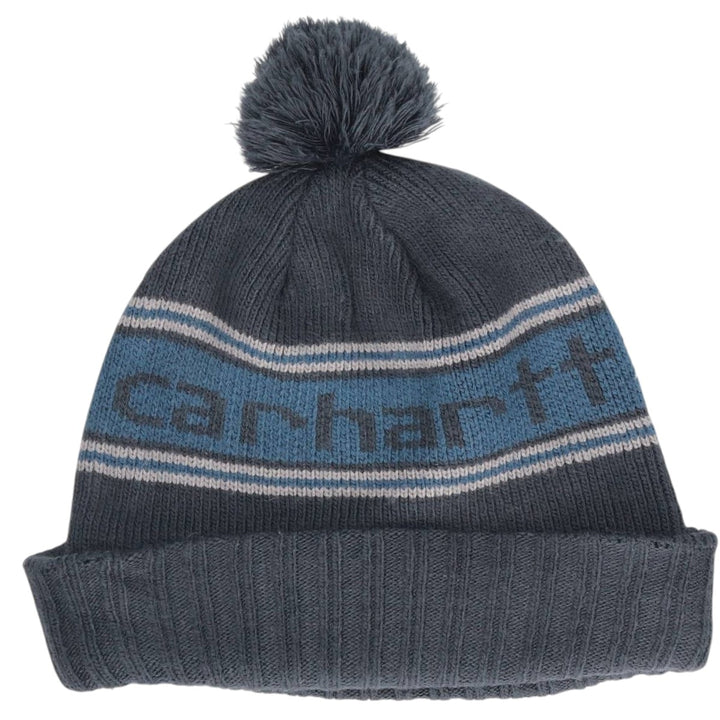 Carhartt knit beanie, one size fits all acrylic navy blue type Vintage Second Hand