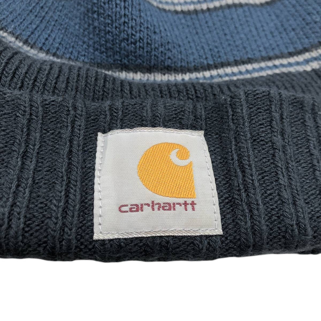 Carhartt knit beanie, one size fits all acrylic navy blue type Vintage Second Hand