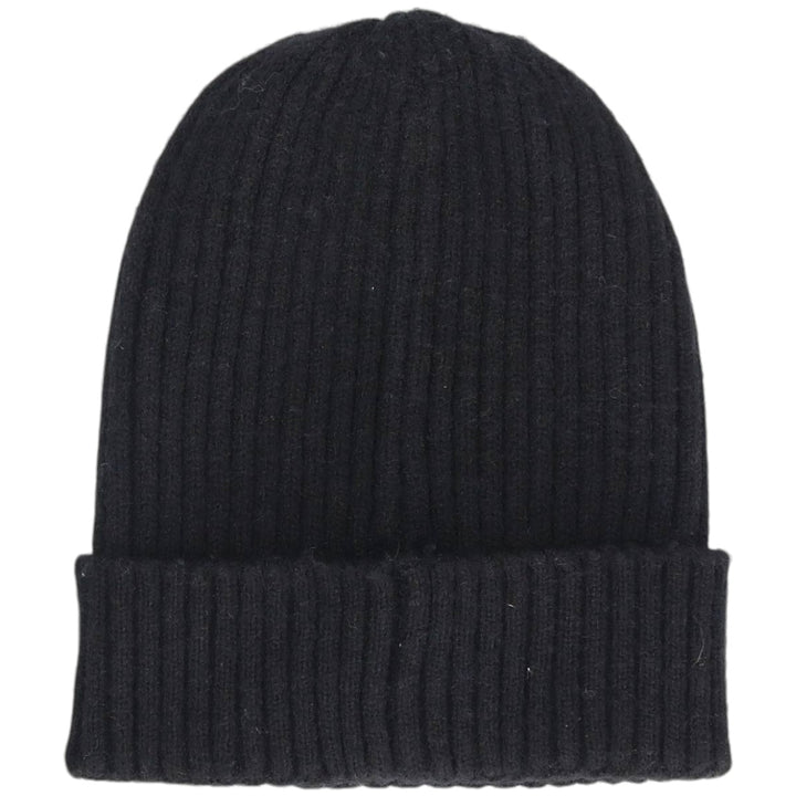 DKNY Ribbed Knit Beanie (Free Size) acrylic black type Vintage Second Hand