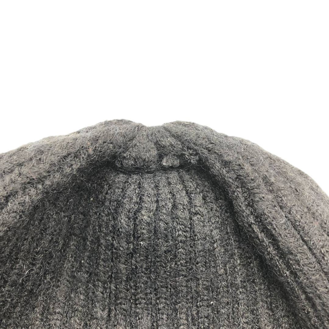 DKNY Ribbed Knit Beanie (Free Size) acrylic black type Vintage Second Hand