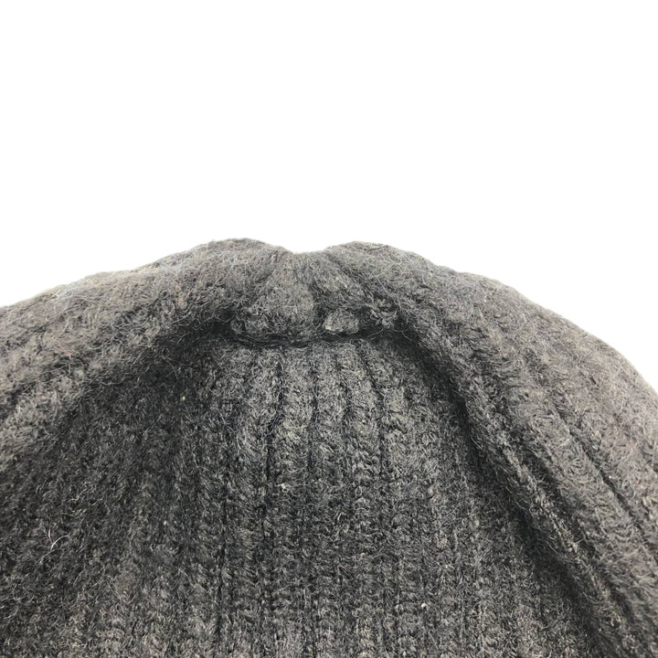 DKNY Ribbed Knit Beanie (Free Size) acrylic black type Vintage Second Hand