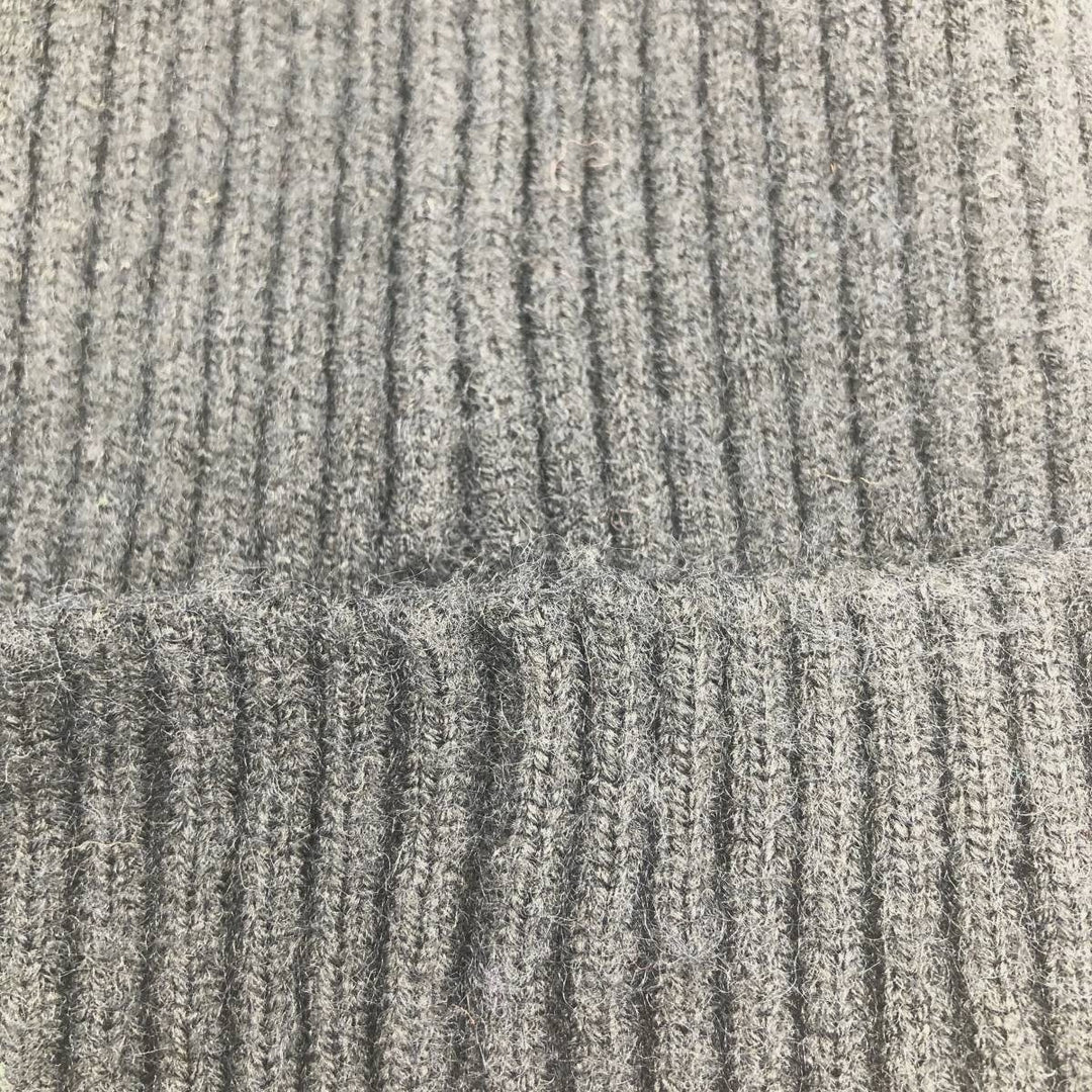DKNY Ribbed Knit Beanie (Free Size) acrylic black type Vintage Second Hand