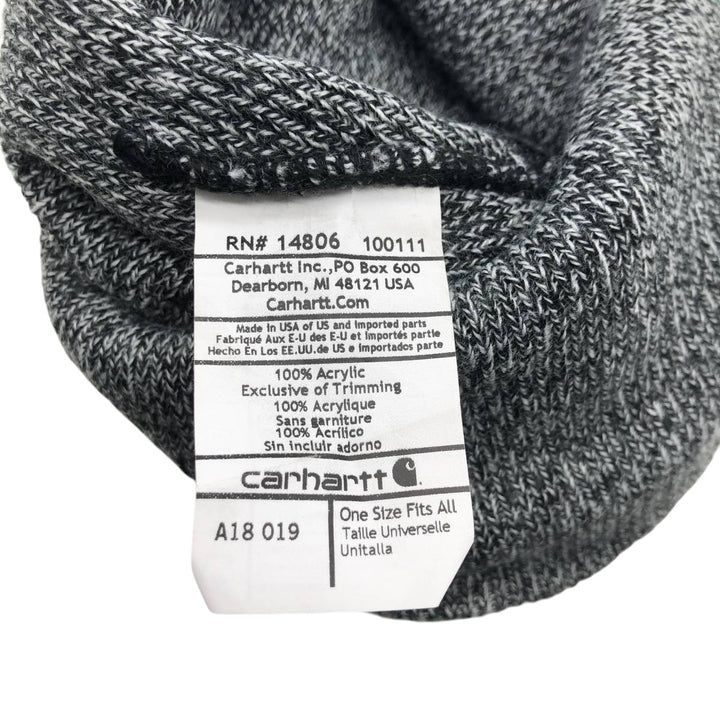 Carhartt Knit Beanie, Made in USA, One Size Fits Most acrylic gray type Vintage Second Hand