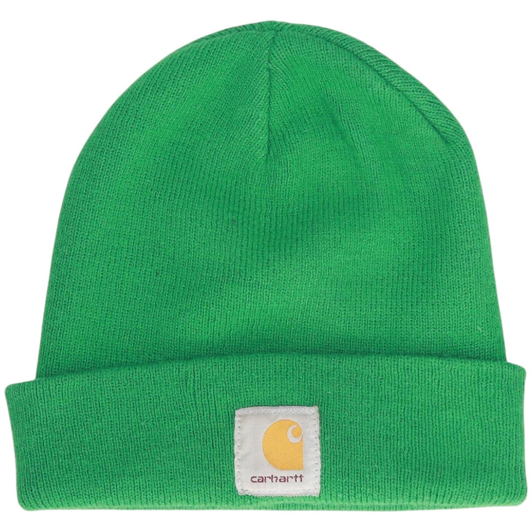 Carhartt Knit Beanie, Made in USA, One Size Fits Most acrylic Green type dark green Vintage Second Hand