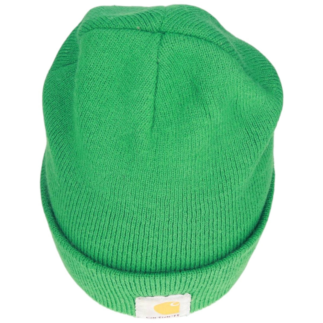 Carhartt Knit Beanie, Made in USA, One Size Fits Most acrylic Green type dark green Vintage Second Hand