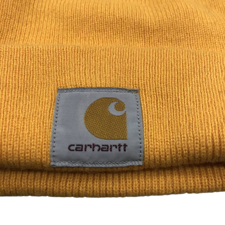 Carhartt Acrylic Watch Hat, knit beanie, one size fits most acrylic yellow type Vintage Second Hand