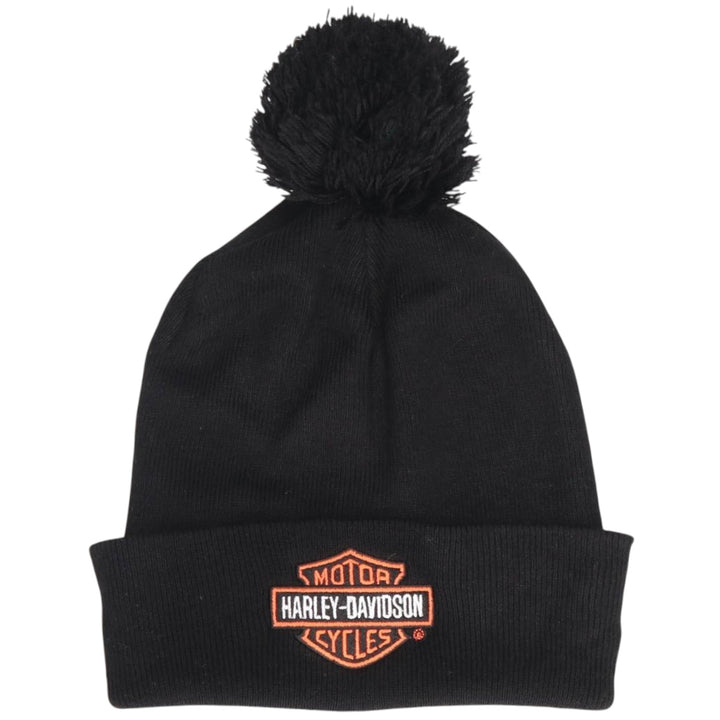 Harley-Davidson knit beanie, one size fits all acrylic black type Vintage Second Hand