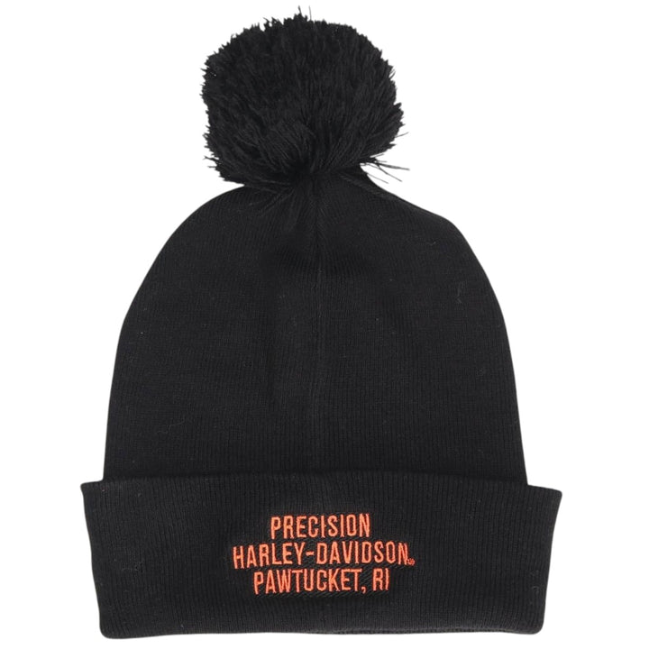 Harley-Davidson knit beanie, one size fits all acrylic black type Vintage Second Hand