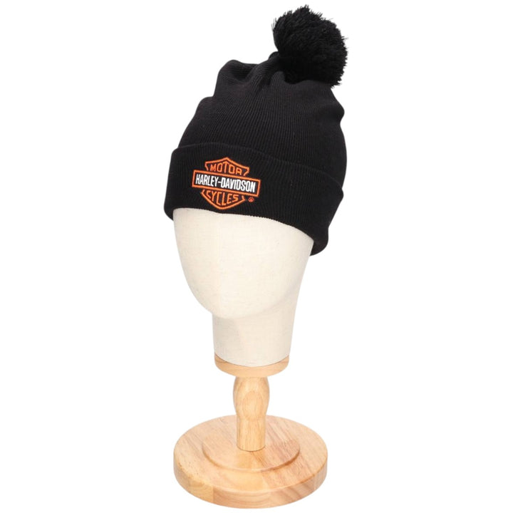 Harley-Davidson knit beanie, one size fits all acrylic black type Vintage Second Hand