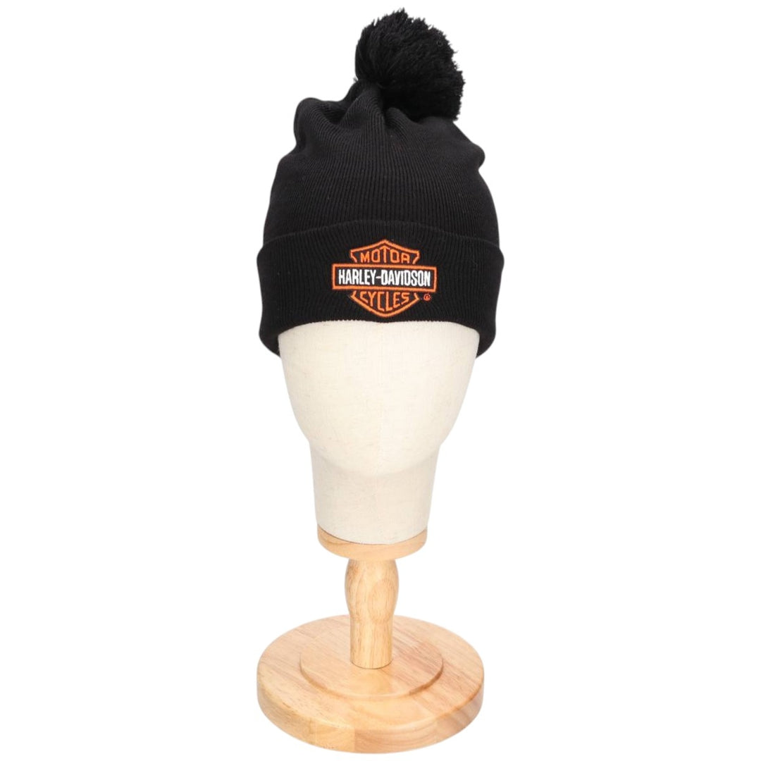 Harley-Davidson knit beanie, one size fits all acrylic black type Vintage Second Hand