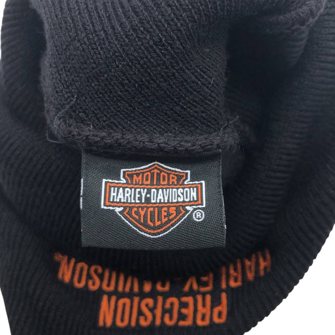 Harley-Davidson knit beanie, one size fits all acrylic black type Vintage Second Hand