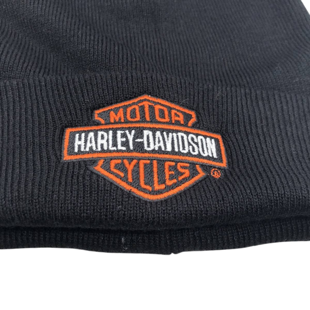 Harley-Davidson knit beanie, one size fits all acrylic black type Vintage Second Hand
