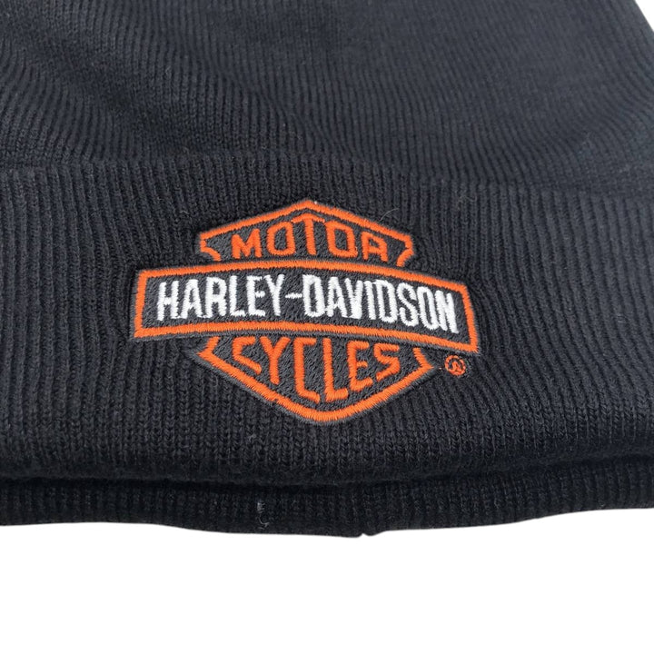 Harley-Davidson knit beanie, one size fits all acrylic black type Vintage Second Hand