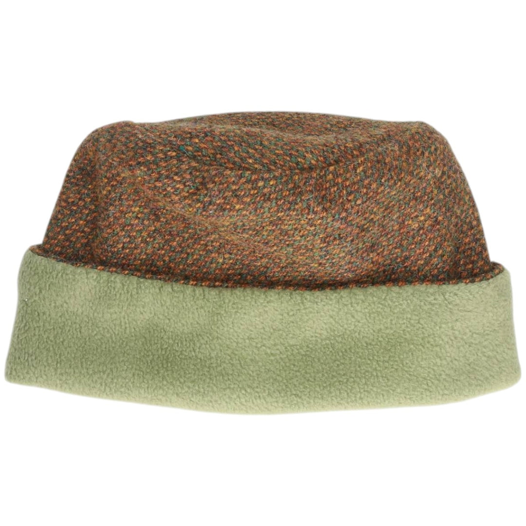 Anna Macneil Harris Tweed Roll Cap, Made in Scotland, One Size Fits All unclear Khaki type Vintage Second Hand
