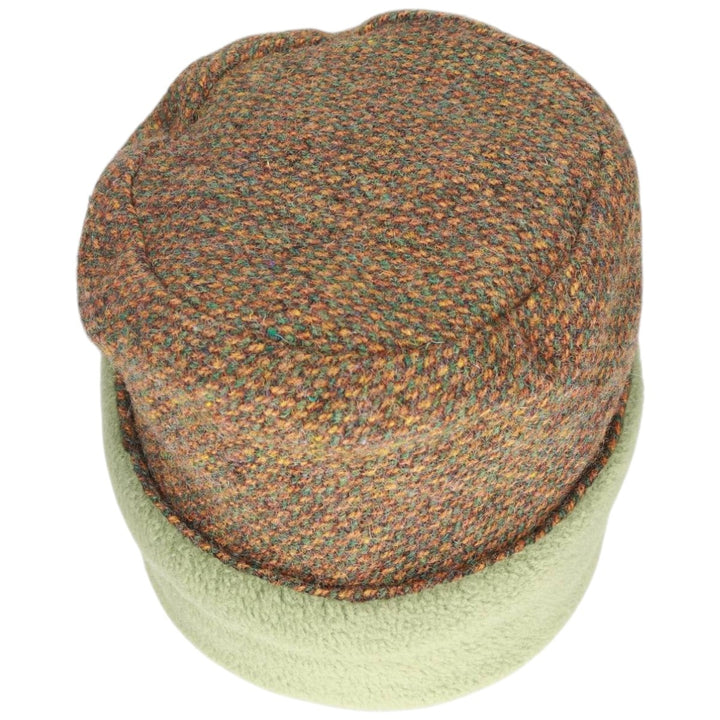 Anna Macneil Harris Tweed Roll Cap, Made in Scotland, One Size Fits All unclear Khaki type Vintage Second Hand