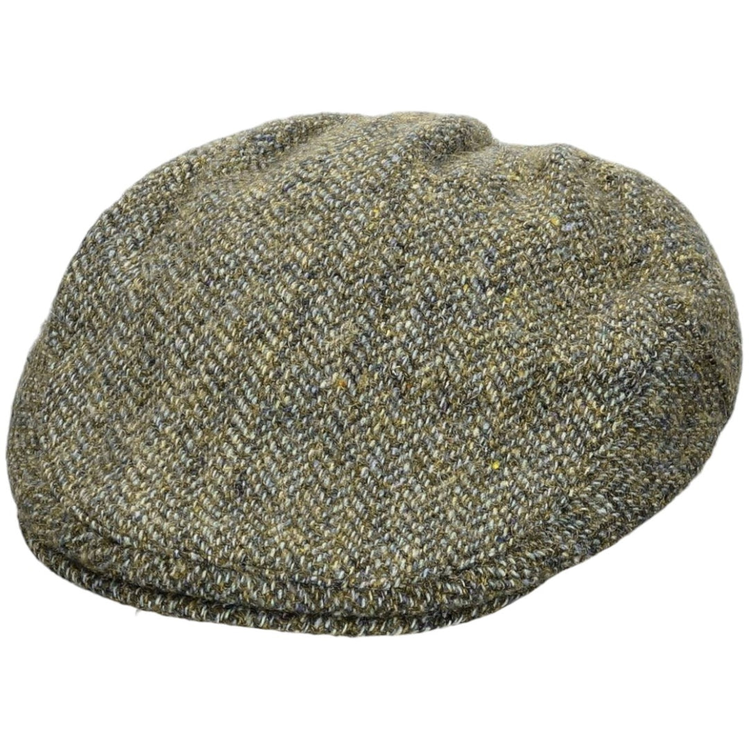 FAILSWORTH Harris Tweed Color Nep Herringbone Hunting Cap (Free Size) wool Khaki type Vintage Second Hand