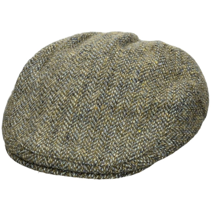 FAILSWORTH Harris Tweed Color Nep Herringbone Hunting Cap (Free Size) wool Khaki type Vintage Second Hand