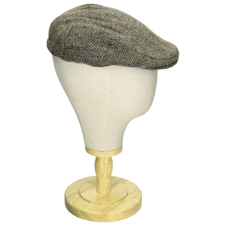 FAILSWORTH Harris Tweed Color Nep Herringbone Hunting Cap (Free Size) wool Khaki type Vintage Second Hand