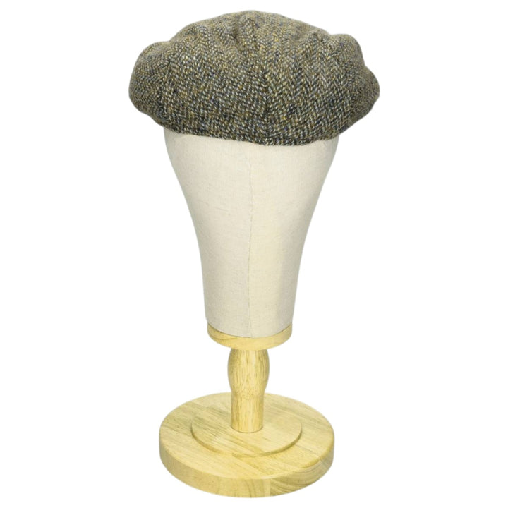 FAILSWORTH Harris Tweed Color Nep Herringbone Hunting Cap (Free Size) wool Khaki type Vintage Second Hand