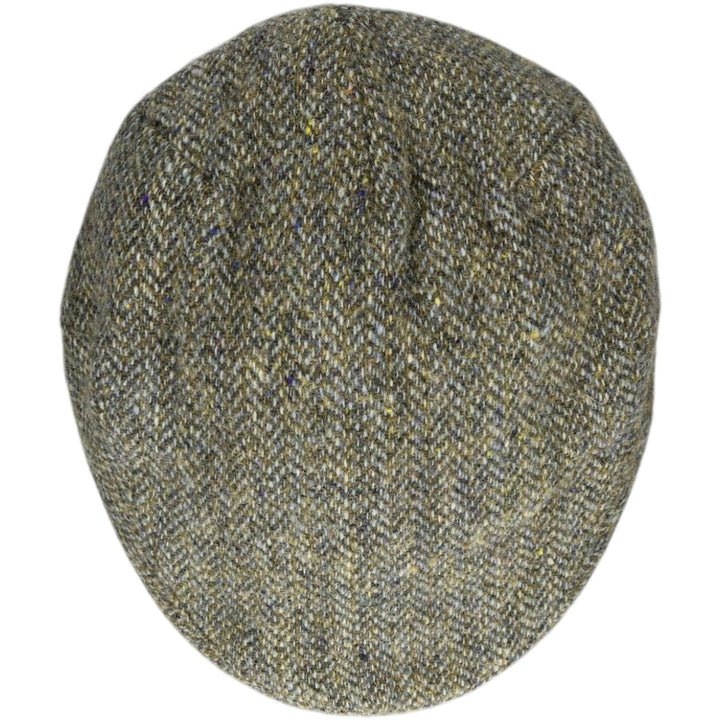 FAILSWORTH Harris Tweed Color Nep Herringbone Hunting Cap (Free Size) wool Khaki type Vintage Second Hand