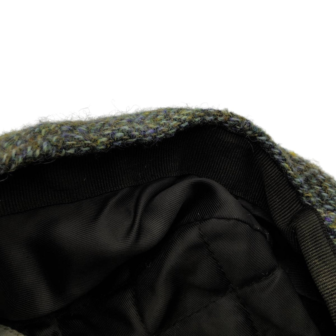 FAILSWORTH Harris Tweed Color Nep Herringbone Hunting Cap (Free Size) wool Khaki type Vintage Second Hand