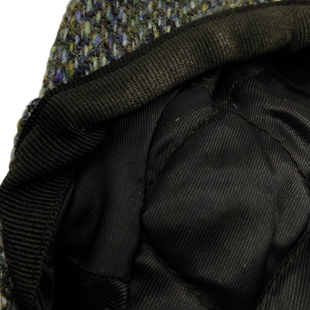 FAILSWORTH Harris Tweed Color Nep Herringbone Hunting Cap (Free Size) wool Khaki type Vintage Second Hand