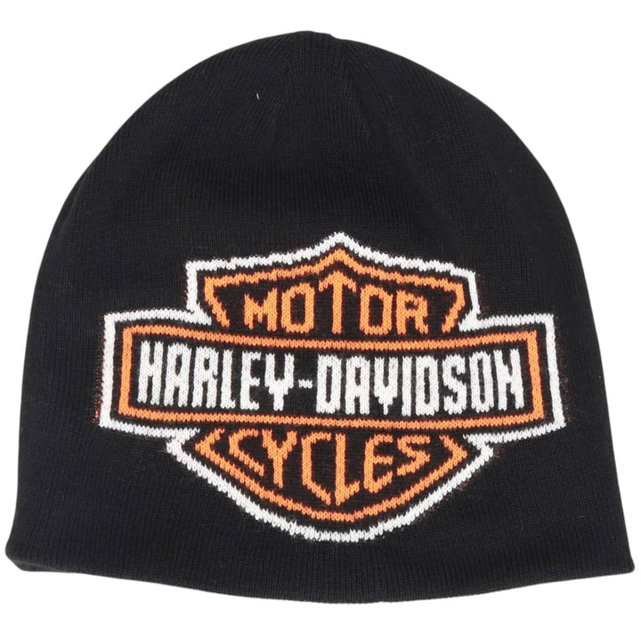 Harley-Davidson knit beanie, one size fits all unclear black type Vintage Second Hand