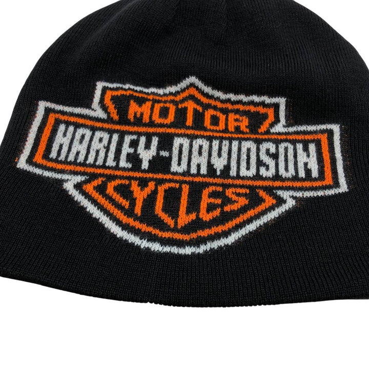 Harley-Davidson knit beanie, one size fits all unclear black type Vintage Second Hand
