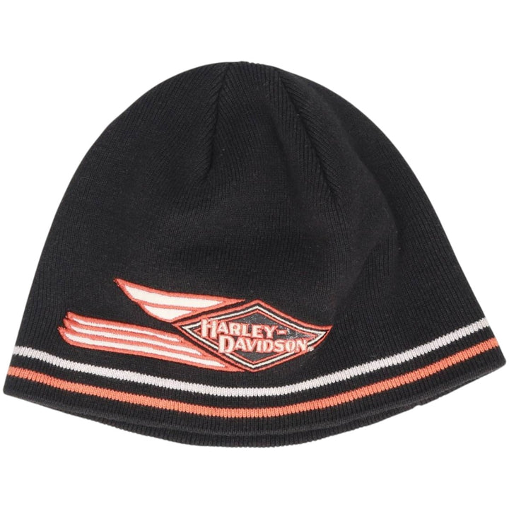 Harley-Davidson knit beanie, one size fits all acrylic black type Vintage Second Hand