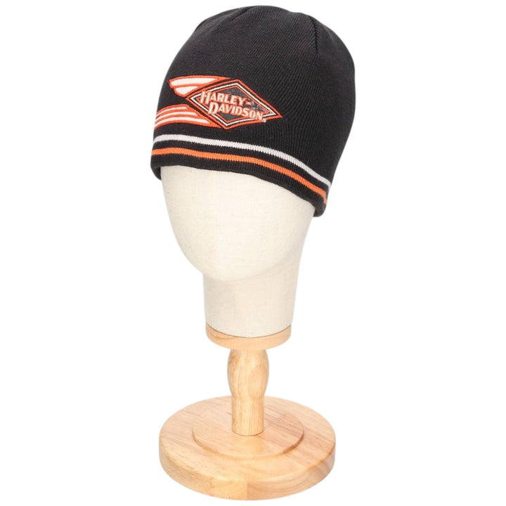 Harley-Davidson knit beanie, one size fits all acrylic black type Vintage Second Hand
