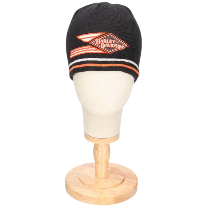 Harley-Davidson knit beanie, one size fits all acrylic black type Vintage Second Hand