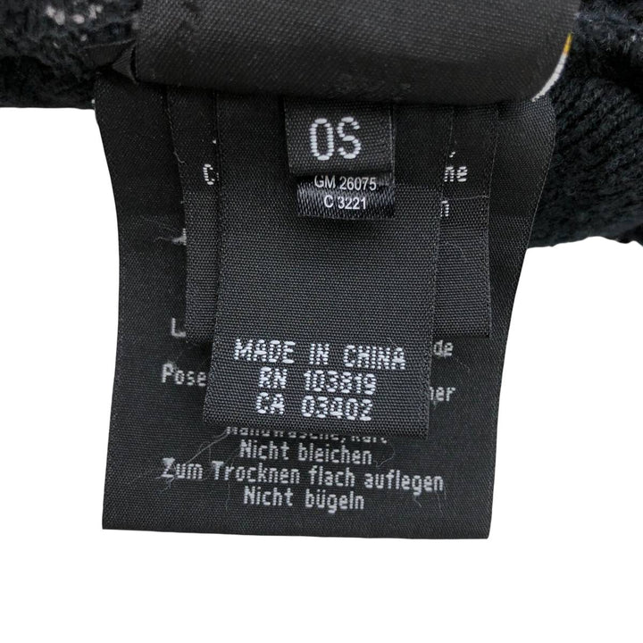 2000'S Harley-Davidson Skull Pattern Knit Beanie, One Size Fits Most cotton black type Vintage Second Hand