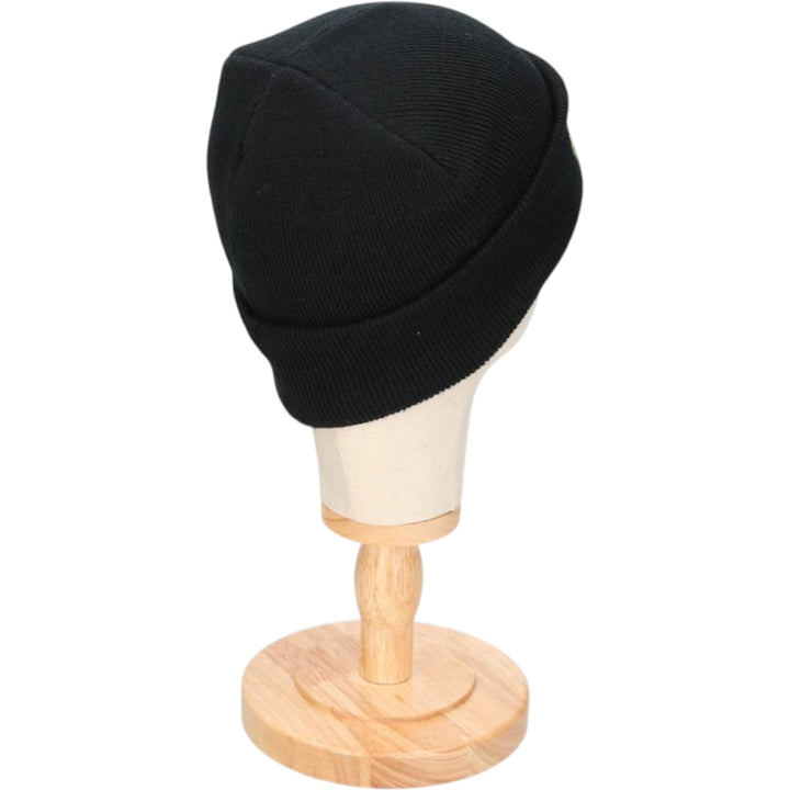 DAVRIC Knit Beanie, One Size Fits All cotton black type Vintage Second Hand
