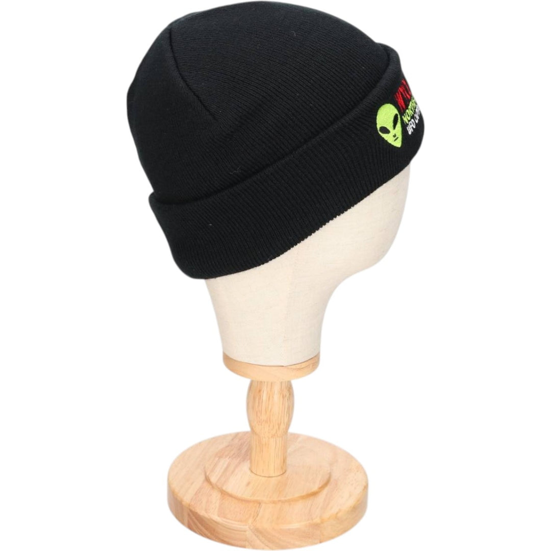 DAVRIC Knit Beanie, One Size Fits All cotton black type Vintage Second Hand