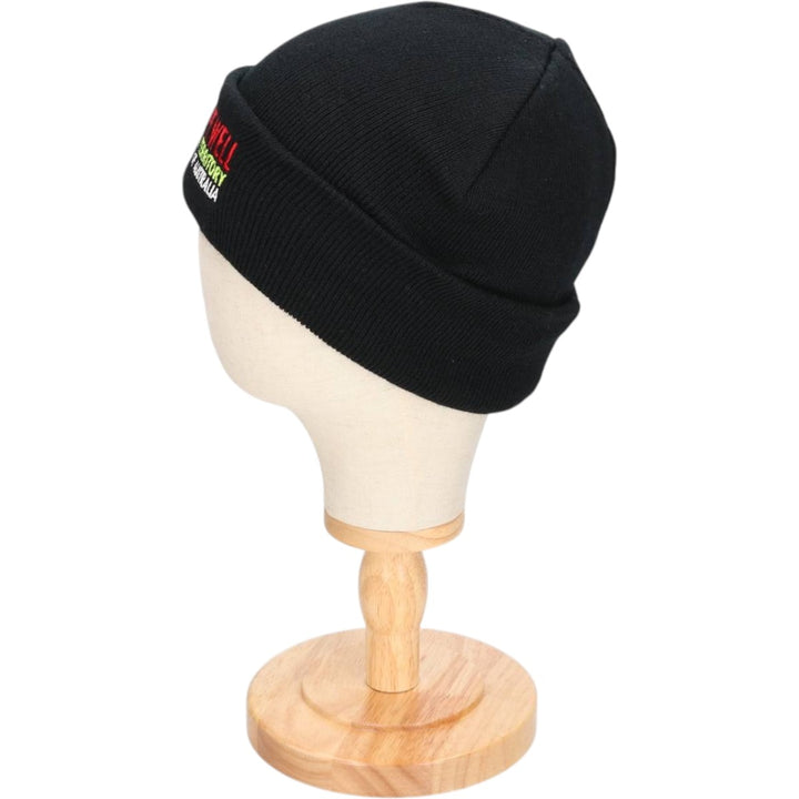 DAVRIC Knit Beanie, One Size Fits All cotton black type Vintage Second Hand