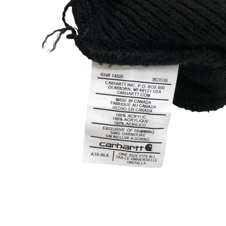 Carhartt Knit Beanie, Made in Canada, One Size Fits Most acrylic black type Vintage Second Hand