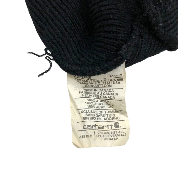Carhartt Knit Beanie, Made in Canada, One Size Fits Most acrylic black type Vintage Second Hand