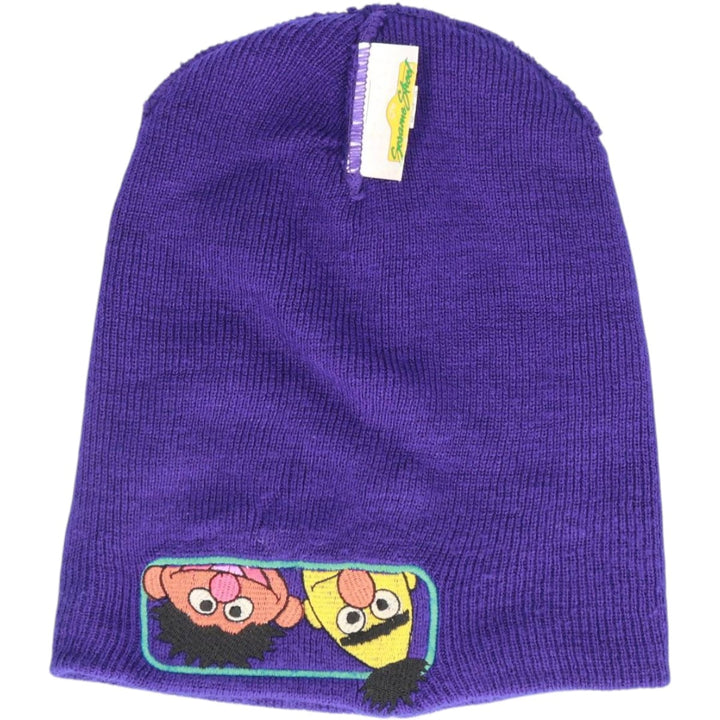SESAME STREET Bert and Ernie Knit Beanie, One Size Fits Most acrylic blue type Vintage Second Hand