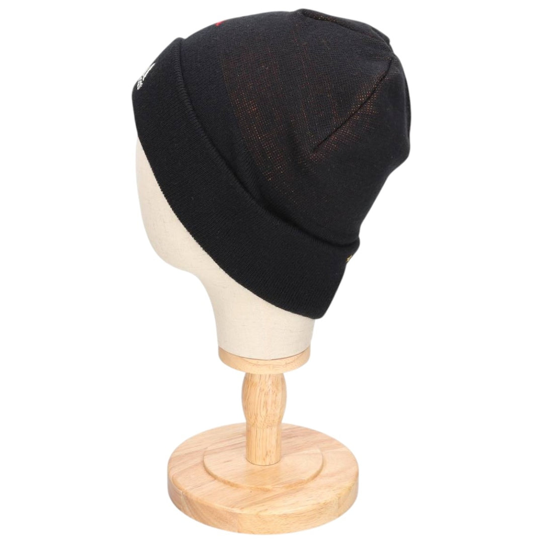 2000'S Adidas German Football Association knit beanie, one size fits all acrylic black type Vintage Second Hand