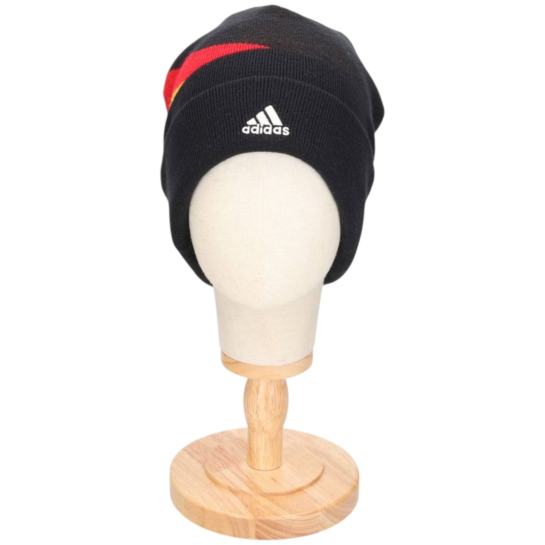 2000'S Adidas German Football Association knit beanie, one size fits all acrylic black type Vintage Second Hand