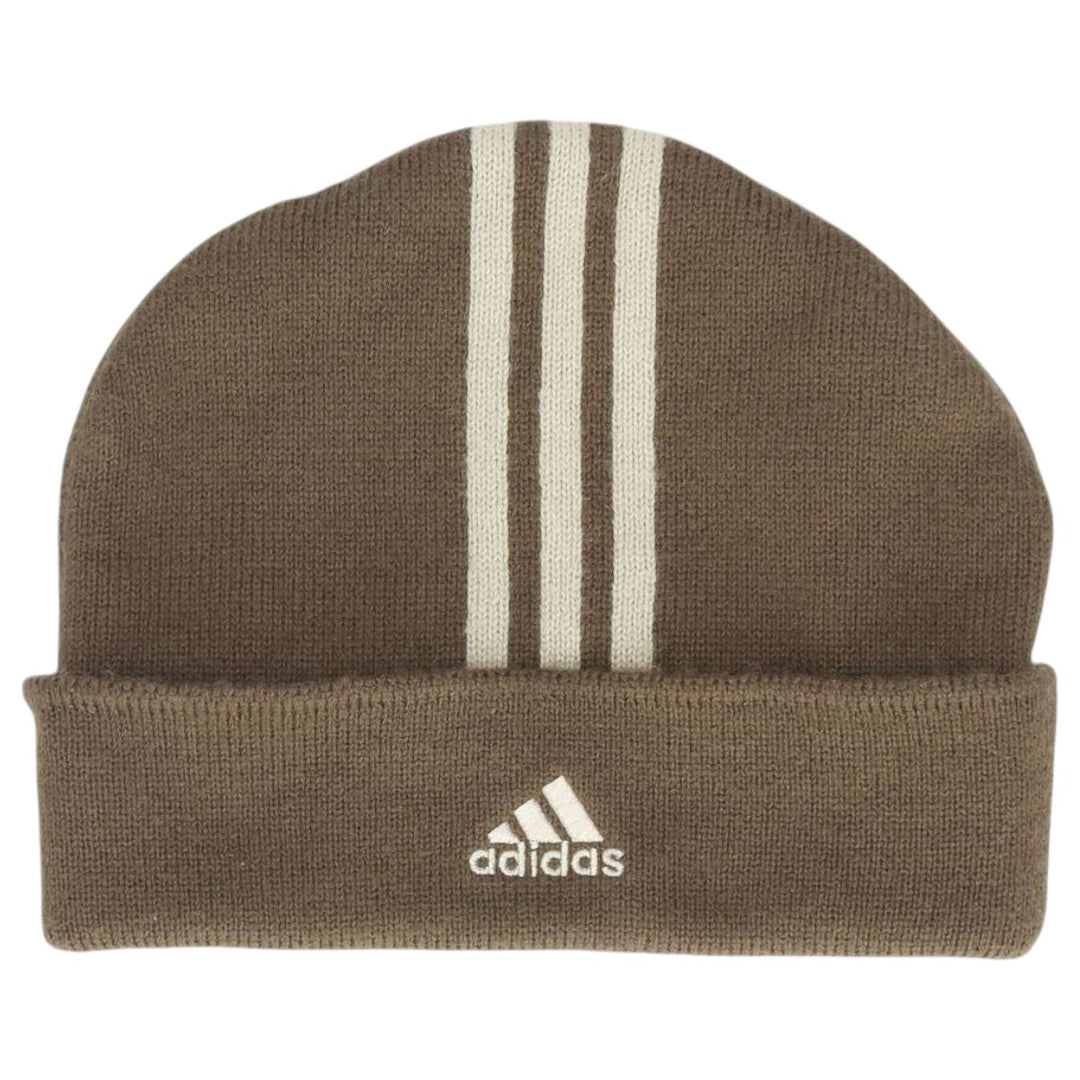 2000'S adidas MLB New York Yankees knit beanie, one size fits most acrylic Khaki type Vintage Second Hand
