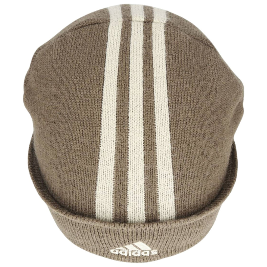 2000'S adidas MLB New York Yankees knit beanie, one size fits most acrylic Khaki type Vintage Second Hand