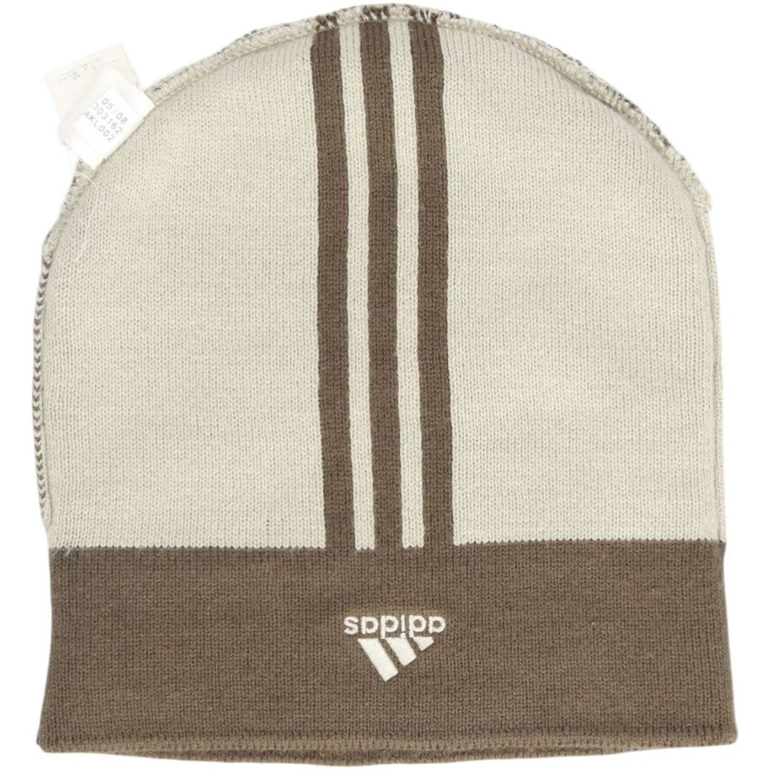 2000'S adidas MLB New York Yankees knit beanie, one size fits most acrylic Khaki type Vintage Second Hand