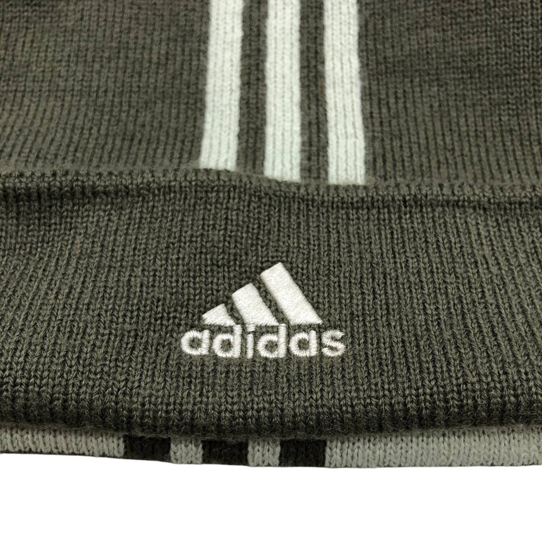 2000'S adidas MLB New York Yankees knit beanie, one size fits most acrylic Khaki type Vintage Second Hand