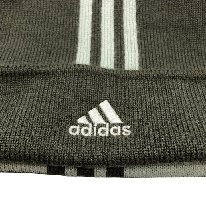 2000'S adidas MLB New York Yankees knit beanie, one size fits most acrylic Khaki type Vintage Second Hand
