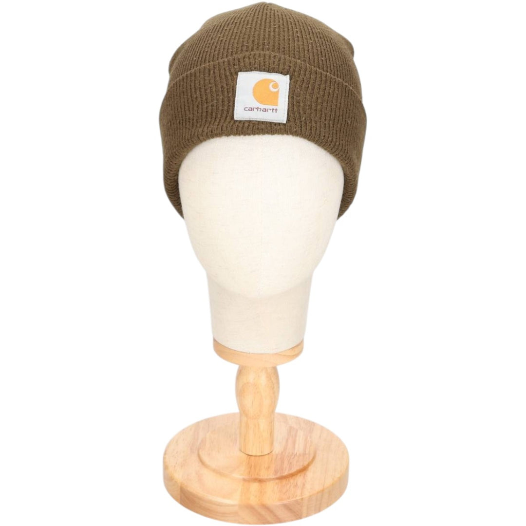 Carhartt Knit Beanie, Made in Canada, One Size Fits Most acrylic Khaki type Vintage Second Hand