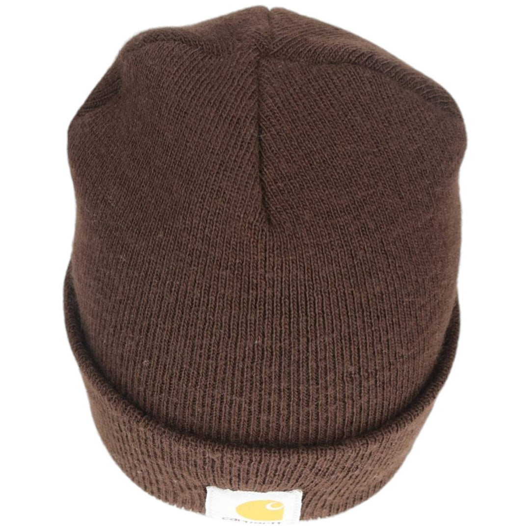 2000'S Carhartt Knit Beanie, Made in USA, One Size Fits Most acrylic brown type Vintage Second Hand