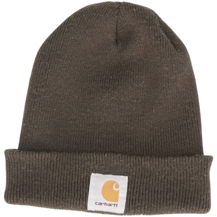 Carhartt Knit Beanie, Made in Canada, One Size Fits Most acrylic Green type dark green Vintage Second Hand
