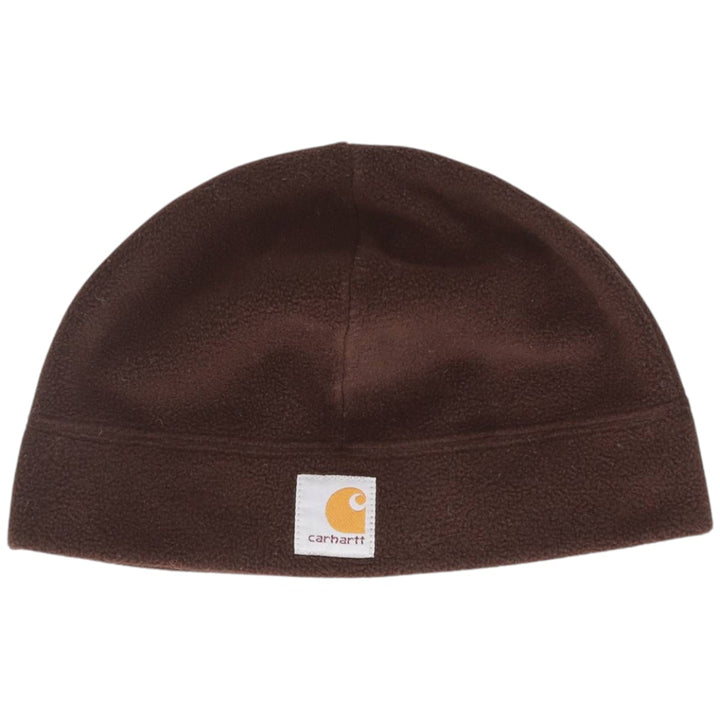 Carhartt knit beanie, one size fits all polyester brown type Vintage Second Hand